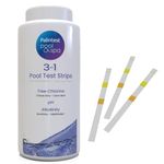 Palintest Present the Premium 3 In 1 Pool and Spa Test Strips for Testing Hot Tub, tubs, pools and water, Chemicals Tests For Chlorine, PH and Alkalinity (3 In 1 - 50 Test Strips)