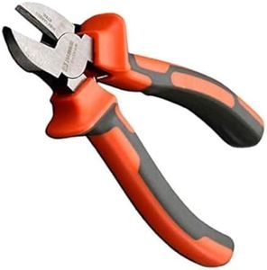 Edward Tools Harden Pro Wire Cutters Diagonal Pliers 6” - Heavy Duty Side Flush Cutters for Wire, Zip Ties, Crafting, Electrical Wire - Fine Carbon Steel - Spring Loaded Ergo Grip Handle (1)