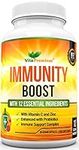 Immune System Booster with Vitamins - Easy to Swallow Veggie Capsules - Immune System Support Supplement