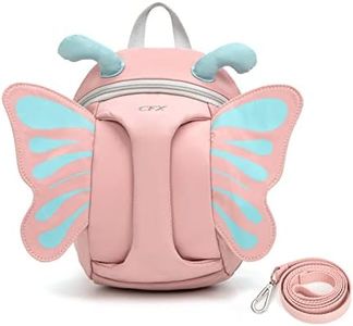 CFX Backpack Leash for toddlers Anti Lost Toddler Leash with Safety Handle, Attractive child backpack leash(Pink Butterfly)
