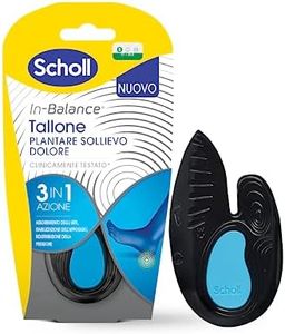 Scholl In-Balance Pain Relief Shock Absorbing Insoles for Heel, Heel, Achilles Tendon, Size S, Men and Women