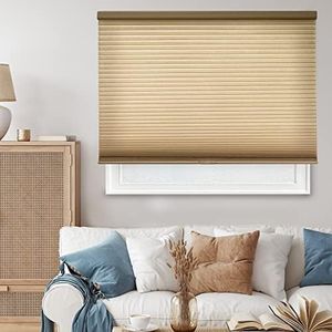 CHICOLOGY Cellular Shades, Window Blinds Cordless, Blinds for Windows, Window Shades for Home, Window Coverings, Cellular Blinds, Door Blinds, Morning Croissant, 28" W X 84" H