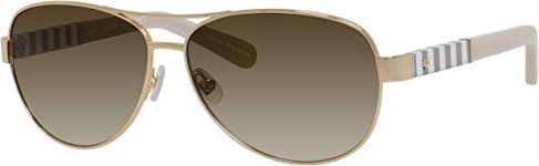 Kate Spade Dalia/S 0W89/Y6 58M Gold/Brown Gradient Navigator Sunglasses for Women+FREE Complimentary Eyewear Kit