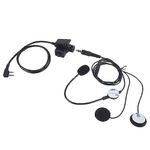 Pdflie Walkie Talkie Helmet Earpiece Headset with Boom Mic Tactical K1 U94 PTT Compatible for Baofeng Kenwood Retevis(Civilian Wiring,Black, Wired)