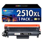 GPC Image TN2510XL TN2510 Toner Cartridge Compatible with Brother TN-2510XL, High Yield for Brother DCP-L2627DWE L2660DW; MFC-L2860DWE L2800DW L2860DW L2827DWXL L2827DW L2827DWE Printer, 1 x Black