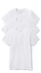Calvin Klein Men's Cotton Stretch 3-Pack Short Sleeve Crewneck T-shirt, Large White/White