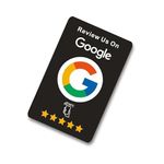 Google Review Card, Reusable Review Tap Card, Google Review NFC- Boost Your Google Online Presence |Tap to Review Card| Boost Reviews Easily| Enhance Google Ratings