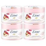 Dove Cream Shower Gel Peeling Pomegranate & Shea Butter, Pack of 4 (4 x 225 ml)