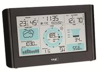 TFA Dostmann Weather Pro 35.1161.01 Wireless Weather Station with Wind Gauge, Rain Gauge, Outdoor Sensor, Weather Forecast with Symbols, Indoor and Outdoor Temperature, Digital, Black