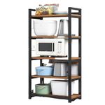 Tekavo Microwave Stand | Oven Stand For Kitchen | 1 Year Warranty | Multilayer Type | 65L X 45W X 150H Cm | Beige Color/Diy - Wood