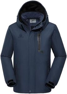 GOLDEN CAMEL Men's Winter Jacket Windproof Ski Snow Jacket Waterproof Thicken Parka Rain Jacket Warm Puffer Coat