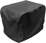 Generator Cover Waterproof, Heavy Duty Thicken 600D Polyester with Elastic Drawstring, Weather/UV Resistant Generator Cover for Universal Portable Generators 3000-5000 Watt (25''L x 24''W x21''H)