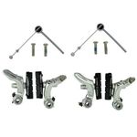 Tektro, Oryx 992AG CycloCross Cantilever Brake Set, Forged Aluminum Arms, Silver