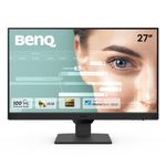 BenQ GW2790 27" 1920x1080p FHD IPS Monitor| 100Hz|99% sRGB|Eye-careU|Dual HDMI|Display Port|Bezel-Less|Eyesafe|VESA MediaSync|B.I.|Low Blue Light+| Speakers|VESA Wall mountable(Black)