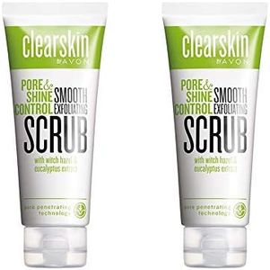 Avon 2 x Clearskin Pore Penetrating Invigorating Scrub 75 mls each