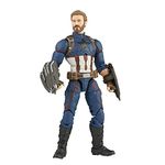 Marvel Avengers - Infinity Hasbro Legends Series, Captain America 15 cm Action Figure, Premium Design, Includes 5 Accessories, Multicolor, F01855L0 Multi-coloured