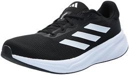 adidas Men's Response Running Sneaker, Black/White/Black, 9