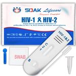 Sidak HIV1 & HIV2 Rapid Home Self-Test Kit (Pack of 1)