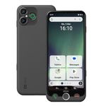 Doro - Aurora A30 Smartphone - Senior Mobile Phone - Easy to Use - Assistance Button with GPS Location - Hearing Aid Compatible - USB Cable Included - Graphite