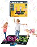 SUNLIN Upgraded 2-Player Dance Mat Toy Gift for Girls Boys 3 4 5 6 Years Old, Retro Arcade Dance Pad with Volume Control, Built-in Music, 3 Modes, Multiple Challenge Levels, Birthday Gift for Kid 3-12