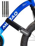 Bike Rack Straps 4-Pack, Adjustable Bike Wheel Stabilizer Straps(26’’x1.5’’), Non-Slip Fixed Bicycle Wheel for Car Transportation and Wall Mount