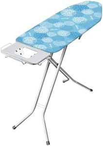Vileda Solid - Tabla de planchar mediana, altura regulable 76 - 97 cm, superficie de planchado extra grande, estable y robusta, color azul, medidas: 122 x 44 cm