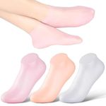 Silicone Socks For Women, Moisturizing Foot Socks, Soft Gel Socks, Aloe Socks, Women Spa Pedicure Socks (1-Pair) Multicolor (1, count)