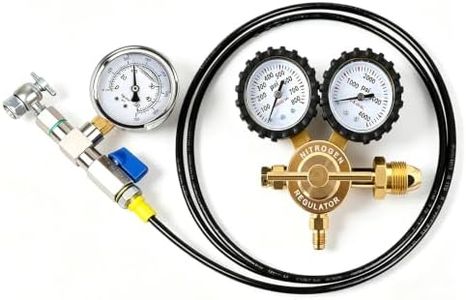 LTIENBST Nitrogen Shock Fill Kit with 700Psi Nitrogen Gauge No-Loss Schrader Chuck