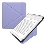 kwmobile Origami Case Compatible with Kobo Libra Colour Case - Slim PU Leather Cover with Stand - Lavender