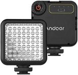 IR49S Mini IR Night Vision Light Infrared Photography Light for Video Camera Camcorder Built-in Rechargeable Battery with 3 Cold Shoe Mount for Vlog Video Recording