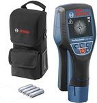 Bosch Professional Wall Scanner D-tect 120 (4 x AA batteries, max. detection depth plastic pipes/wooden studs/live cable/magnetic metal/non-magnetic metal: 60/38/60/120/120 mm, in cardboard)