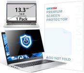 FILMEXT Laptop Privacy Screen 13.3", Privacy Screen Filter for Laptop 13.3" Asus/ 13.3" Acer/13.3 HP/Dell/Toshiba 16:9, Anti-Spy,Anti-Glare,Blocks 99% UV & Blue Light -Matte Privacy Screen Protector