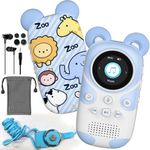 ruizu 64GB MP3 Player Kids Bluetooth 5.3 with Speaker for Headphones Supports FM Radio, Alarm Clock, One Button Recording, Stopwatch Function