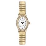 Limit Women's 20mm Oval Quartz Watch with White MOP Dial Analogue Display and Gold Stainless Steel Bracelet…