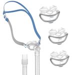 CPAP Nasal Pillow Mask, Replacement CPAP Mask Kit for Airfit P10, Compatible with Resmed, Comes with 3 PCS CPAP Nasal Pillow, Headgear, Frame, Short Tube, Reliable Seal CPAP Supplies, Blue