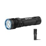 OLIGHT Brightest Flashlight 4600 Lumens Rechargeable Flashlight, Seeker 4 Pro High Lumens Powerful Flashligh with The Holster for Working, Camping, Hiking(Black)