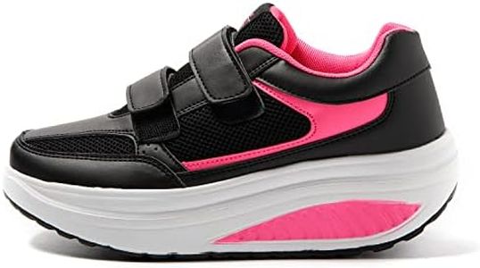 JOMIX Unisex Trainers, Sports Shoes, Comfortable Running Shoes, Health Shoes, Non-Slip Trainers, Outdoor Fitness, Gym, Running, Walking, 04 Fuchsia, 9 AU