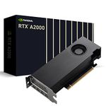 PNY Quadro RTX A2000 12GB Professional Graphic Card 12GB GDDR6, PCI Express 4.0 x16, Dual Slot, 4x MiniDisplayPort, 8K Support, Ultra-quiet active fan (VCNRTXA2000-12GB-PB)