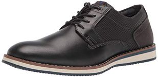 Nunn Bush Men's Circuit Plain Toe Oxford Fashion Lace Up with Comfort Gel, Black, 13 Wide