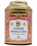 Sancha Tea Boutique, Ginger Masala Chai, Adrak Chai, Chai Masala, 25 Pyramid Tea Bags, Premium Assam Tea Chai, 100% Natural Spices, Chai Patti, Cutting Chai - Chai tea, 50 gm