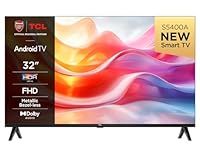 TCL 32S5400AFK 32-inch Television, HDR, FHD, Smart TV Powered by Android TV, Bezeless design (Kids Mode, Dolby Audio, compatible with Google assistant)