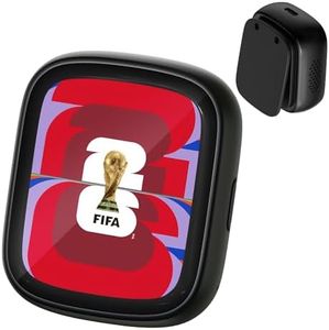 Covbozk FIFA World Cup 2026 Licensed AI Digital Badge, Bluetooth 6.0 Translator, HD Touch Screen, Magnetic Clip, Custom Wallpaper, Smart AI Companion Gift for Soccer Fans, Sports, Travel & Outdoor Use