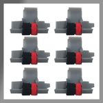 POKANIC IR-40T, IR40T Black and Red Ink Roller Ribbon Cartridge Replacement Compatible with Canon P23-DH V, Casio HR-100TM, HR-150TM, Sharp EL-1750V, EL-1801V, Citizen CP-13 Calculator (6 Pack)