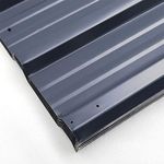 The Fellie Roof Panels 12pcs Metal Roofing Sheets Garden Storage Shed Roof Sheet Garage Roofing Covers, 129x46cm-Grey