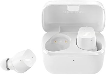 Sennheiser CX True Wireless Earbuds - Bluetooth in-Ear Headphones for Music and Calls with Passive Noise Cancellation, Customizable Touch Controls, Bass Boost, IPX4 and 27-Hour Battery Life, White