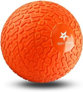 Yes4All 30 lbs Slam Ball for Strength, Power and Workout - Fitness Exercise Ball with Grip Tread & Durable Rubber Shell (30 Lbs, Orange)