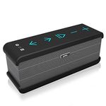 Meidong iChocolate Bluetooth Speakers, Portable Wireless Bluetooth Speaker 4.0 for Echo Dot with Big Subwoofer Enhanced Bass and Built-in Microphone for iPad/iPhone/Samsung and More (Black)