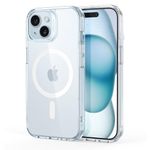 ESR For iPhone 15 Case, Compatible With Magsafe, Military-Grade Case Protection, Yellowing Resistant, Scratch-Resistant TPU Back, Magnetic Phone Case For iPhone 15, Classic Series, Clear Blue