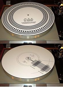 Acrylic Turntable Mat Cartridge Alignment Protractor Strobe Disc Stroboscope