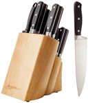 Amazon Basics Premium 18-Piece Kitchen Knife Block Set